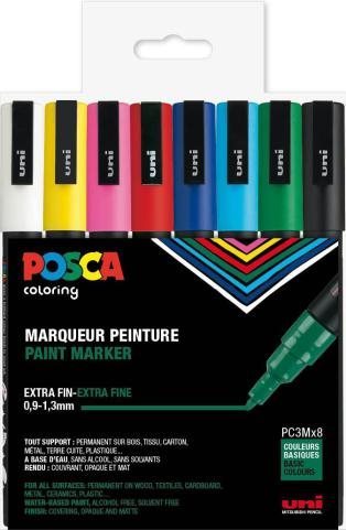 Posca Marker Set 8-p PC-3M