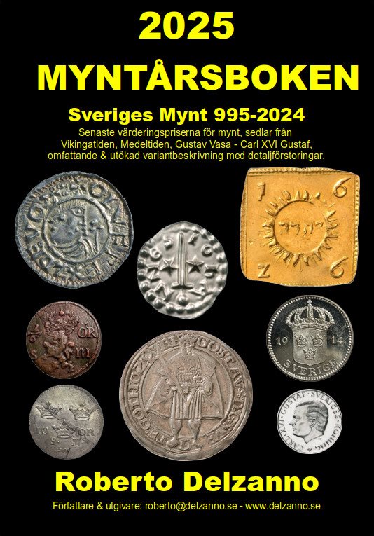 Myntårsboken 2025 : värderingsbok för Sveriges mynt 995-2024