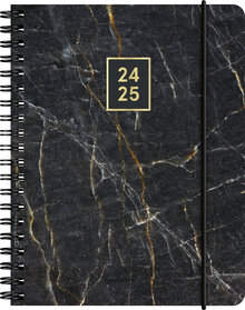 Kalender A6 Black Marble Almanacksförlaget