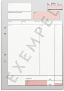 Faktura A4 med 1 kopia 2 x 50 blad