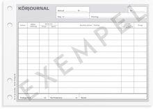 Körjournal A5L med 1 kopia 2 x 50 blad