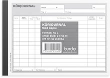 Körjournal A5L med 1 kopia 2 x 50 blad