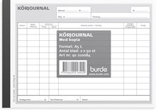 Körjournal A5L med 1 kopia 2 x 50 blad